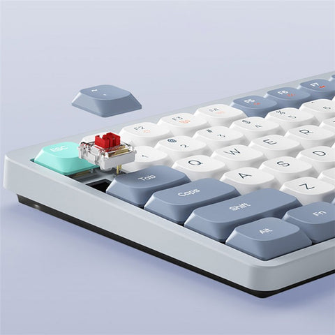 YK75 Rechargeable Bluetooth-compatible / Wired / 2.4G Wireless Keyboard Backlit Computer Mechanical Keyboard