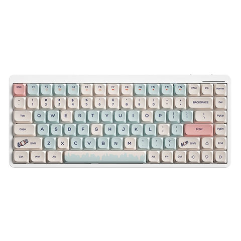 YK75 Rechargeable Bluetooth-compatible / Wired / 2.4G Wireless Keyboard Backlit Computer Mechanical Keyboard