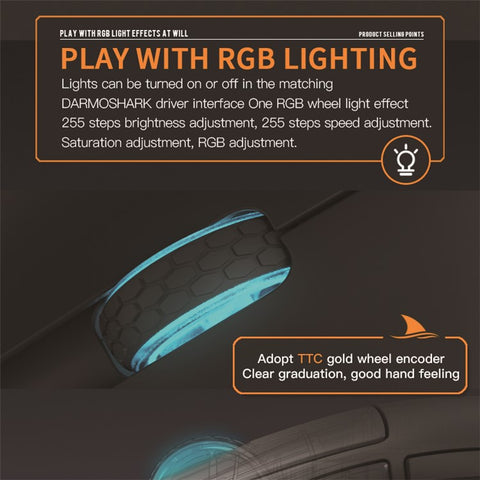 DARMOSHARK M3 Pro Tri-Mode 2.4G / USB-C / Bluetooth-compatible Mouse Wireless Gaming Mouse PAW3395 Chip for Laptop PC