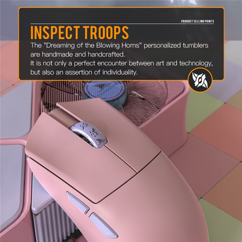 DARMOSHARK M3S Pro Tri-Mode 2.4G / USB-C / Bluetooth-compatible Mouse Wireless Gaming Mouse Up to 26000DPI 650IPS for Laptop PC