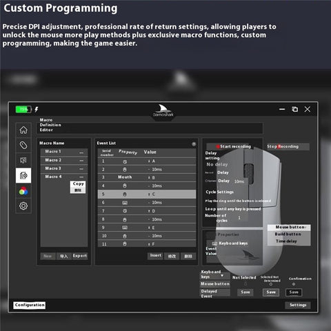 DARMOSHARK M3S Tri-Mode 2.4G / USB-C / Bluetooth-compatible Mouse Wireless Gaming Mouse with Receiver for Laptop PC