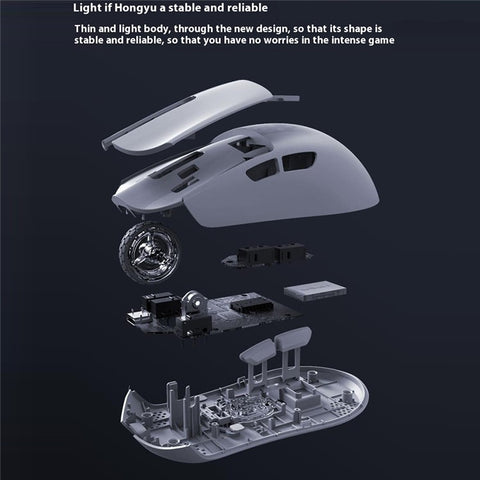 DARMOSHARK M3S Tri-Mode 2.4G / USB-C / Bluetooth-compatible Mouse Wireless Gaming Mouse with Receiver for Laptop PC