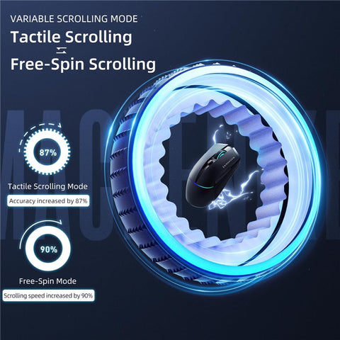 MACHENIKE L8 Pro Wired / Bluetooth-compatible / 2.4G Wireless Mouse RGB Light Computer Laptop Mice with Charging Base