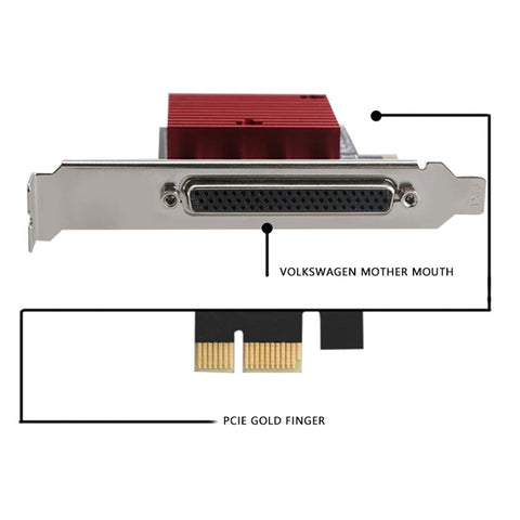 TXB121 For Desktop Computer PCIE 1x to 8x RS232 Serial Port Expansion Card