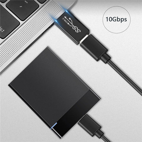 UC-070 4Pcs/Set Portable USB-C to USB-A Converter 10Gbps Data Transfer OTG Adapter