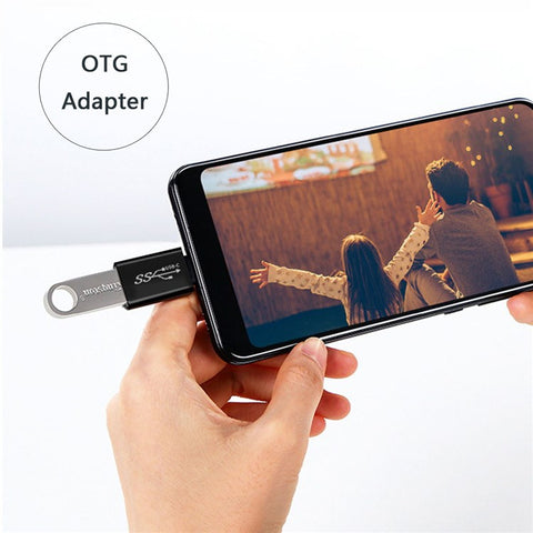 UC-070 4Pcs/Set Portable USB-C to USB-A Converter 10Gbps Data Transfer OTG Adapter