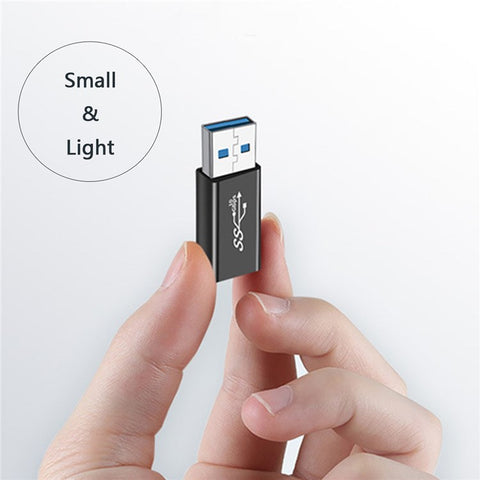 UC-070 4Pcs/Set Portable USB-C to USB-A Converter 10Gbps Data Transfer OTG Adapter