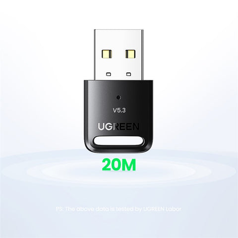 UGREEN USB Bluetooth-compatible 5.3 Dongle Adapter for PC Speakers Wireless Mouse Keyboard Audio Receiver Transmitter