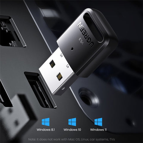 UGREEN USB Bluetooth-compatible 5.3 Dongle Adapter for PC Speakers Wireless Mouse Keyboard Audio Receiver Transmitter