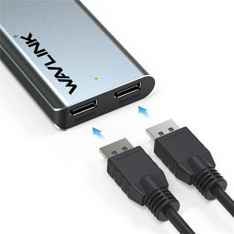 WAVLINK WL-UTD05 4-in-1 Docking Station Type-C to 2 DisplayPort / USB3.0 / RJ45, Thunderbolt 3 US