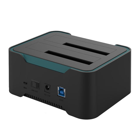 ONTEN UHD6 USB 3.0 to SATA I / II / III Dual Bay External Hard Drive Docking Station for 2.5 / 3.5in HDD, SSD