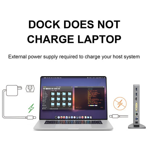 WAVLINK WL-UG39DK7 USB3.0 Multi-Screen Graphics Card Universal Docking Station USB3.0 to DVI / VGA / HD Hub Adapter