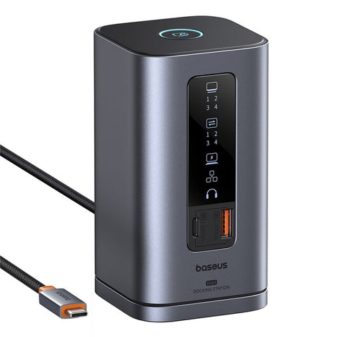 BASEUS Spacemate Series 11-In-1 (WIN) Docking Station HD Video DP PD 100W Charging RJ45 Adapter