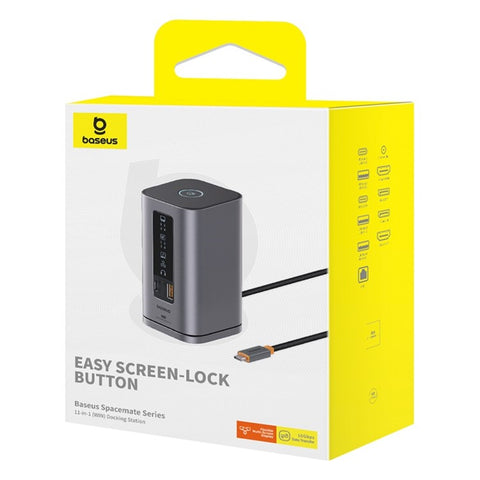 BASEUS Spacemate Series 11-In-1 (WIN) Docking Station HD Video DP PD 100W Charging RJ45 Adapter