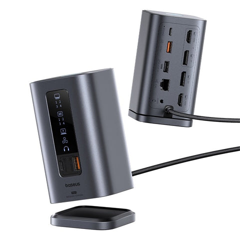 BASEUS Spacemate Series 11-In-1 (WIN) Docking Station HD Video DP PD 100W Charging RJ45 Adapter
