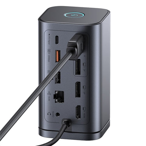 BASEUS Spacemate Series 11-In-1 (WIN) Docking Station HD Video DP PD 100W Charging RJ45 Adapter