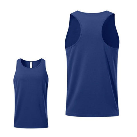 Summer Men Sports Casual Polyester Vest Breathable Quick-drying Running Basketball Tank Top