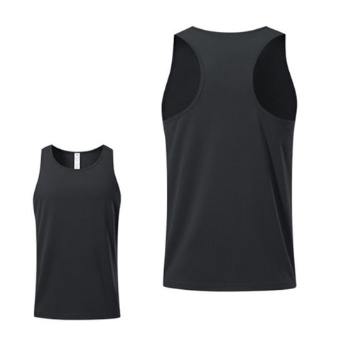 Summer Men Sports Casual Polyester Vest Breathable Quick-drying Running Basketball Tank Top