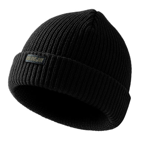 GOLOVEJOY DMZ104 Retro Fleece Knitted Hat Windproof Ear Protection Winter Cap One Size for Men