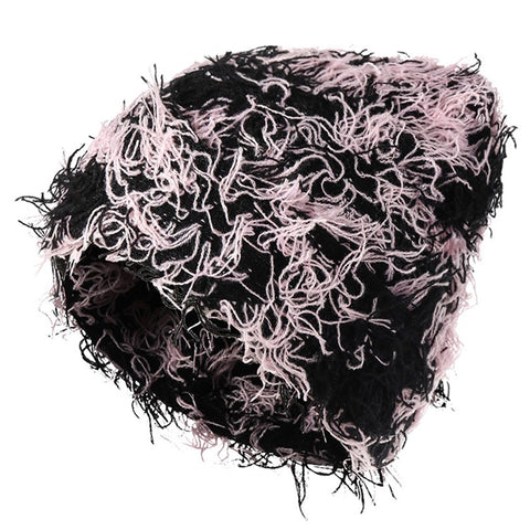 Double-layer Warm Knitted Hat Autumn Winter Ear Protection Unisex Woolen Yarn Beanie Cap