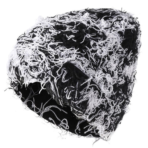 Double-layer Warm Knitted Hat Autumn Winter Ear Protection Unisex Woolen Yarn Beanie Cap
