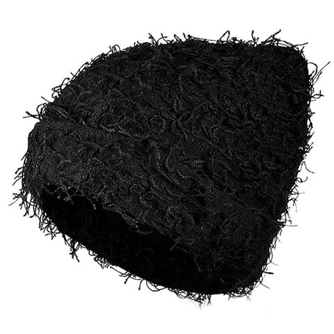 Double-Layer Warm Knitted Hat Autumn Winter Ear Head Protection Unisex Woolen Yarn Beanie Cap