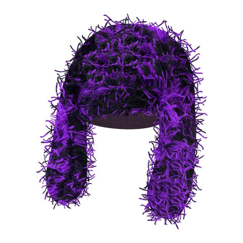 Winter Rabbit Ear Warm Knitted Ear Protection Hat Windproof Outdoor Cycling Cap