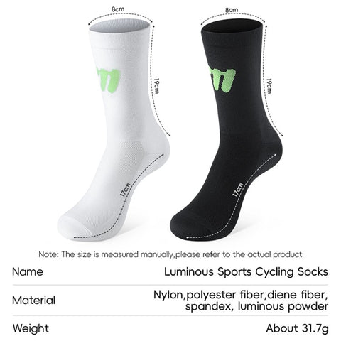 WEST BIKING YP0216057 1 Pair Sports Running Cycling Socks Reflective Breathable Socks