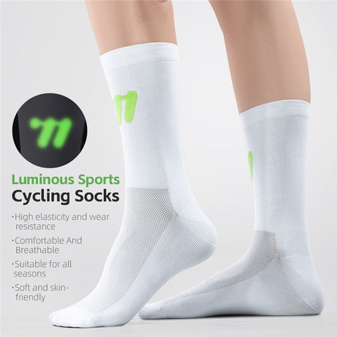 WEST BIKING YP0216057 1 Pair Sports Running Cycling Socks Reflective Breathable Socks