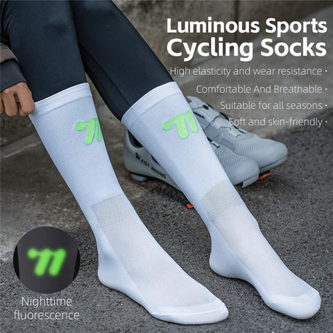 WEST BIKING YP0216057 1 Pair Sports Running Cycling Socks Reflective Breathable Socks