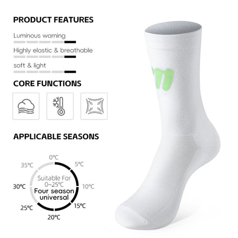 WEST BIKING YP0216057 1 Pair Sports Running Cycling Socks Reflective Breathable Socks