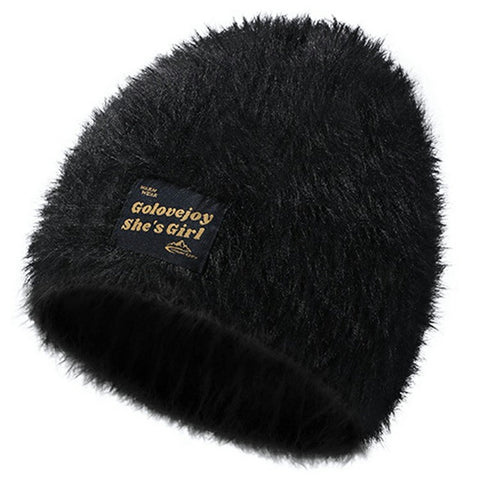 GOLOVEJOY DMZ97 Women's Faux Mink Fur Winter Hat Windproof Warm Ear Protection Cap with High Elasity One Size