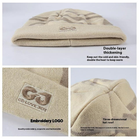 GOLOVEJOY DMZ113 Autumn Winter Ski Hat Ear Protection Beanie Cap for Skiing Cycling Hiking
