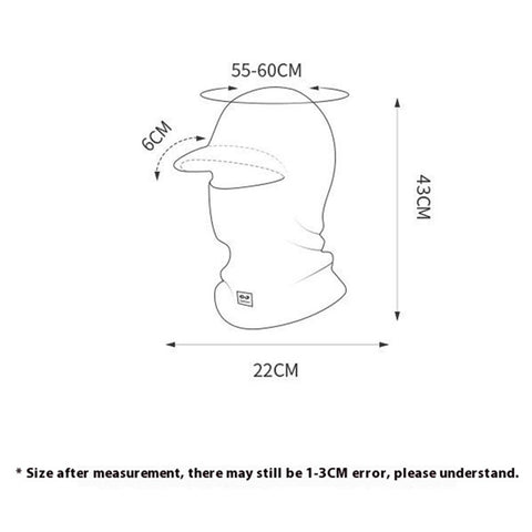 GOLOVEJOY DMZ111 Winter Outdoor Cycling Sunscreen Balaclava Cap Helmet Liner Neck Warmer Ski Hat