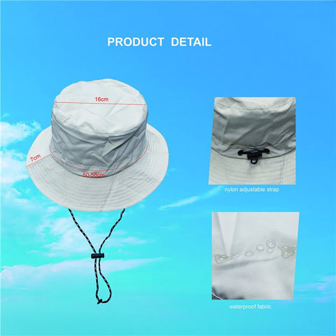 PICTET.FINO RH55 Summer Beach Women Folding Bucket Cap UPF50+ Sun Protection Fisherman Hat