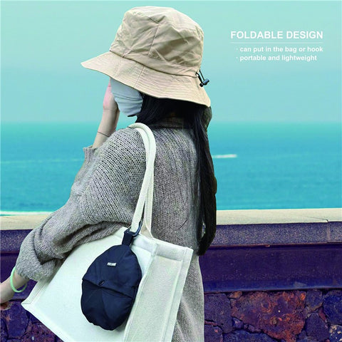 PICTET.FINO RH55 Summer Beach Women Folding Bucket Cap UPF50+ Sun Protection Fisherman Hat