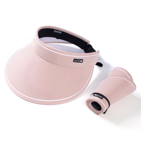 PICTET.FINO RH56 Women Summer Foldable Open Top Hat Roll Up UV Protection Sun Cap for Beach Hiking Sports
