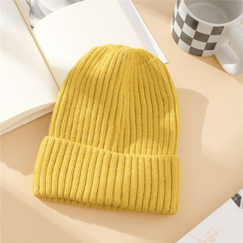 DMZ03 Winter Warm Hats for Adults Warm Knit Beanie Hat Polyacrylic Fiber Unisex Soft Hat