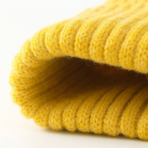 DMZ03 Winter Warm Hats for Adults Warm Knit Beanie Hat Polyacrylic Fiber Unisex Soft Hat
