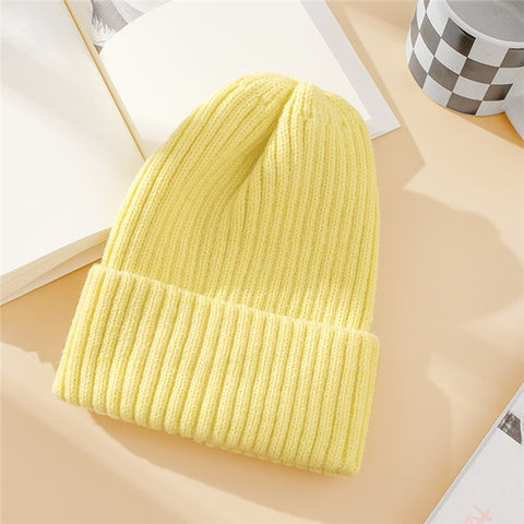 DMZ03 Winter Warm Hats for Adults Warm Knit Beanie Hat Polyacrylic Fiber Unisex Soft Hat