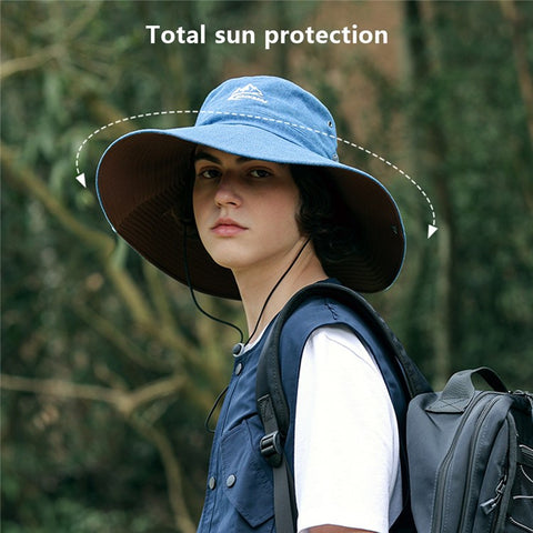 GOLOVEJOY Summer Hat Wide Brim UPF 50+ UV Protection Fishing Cap