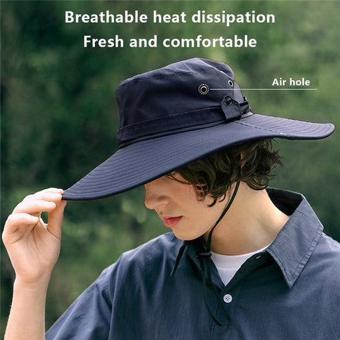 GOLOVEJOY Summer Hat Wide Brim UPF 50+ UV Protection Fishing Cap