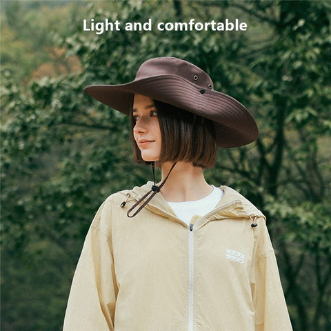GOLOVEJOY Summer Hat Wide Brim UPF 50+ UV Protection Fishing Cap