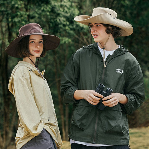 GOLOVEJOY Summer Hat Wide Brim UPF 50+ UV Protection Fishing Cap
