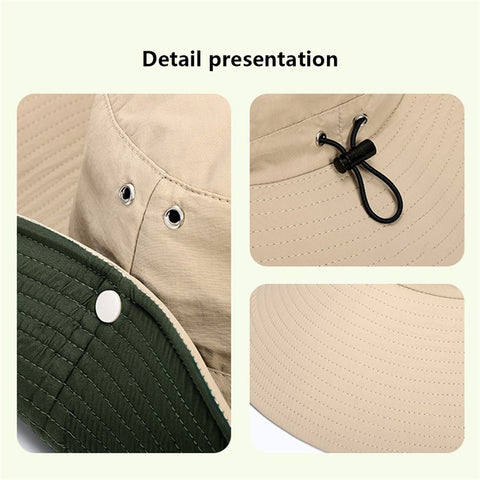 GOLOVEJOY Summer Hat Wide Brim UPF 50+ UV Protection Fishing Cap