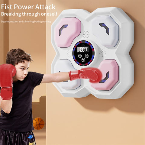 T-9612 9 Speed 5 Volume Children Smart Music Boxing Machine Reaction Training Wall Target, with Kid Gloves