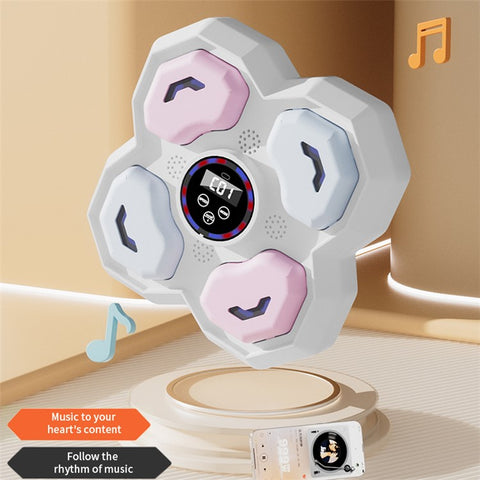 T-9612 9 Speed 5 Volume Children Smart Music Boxing Machine Reaction Training Wall Target, with Kid Gloves