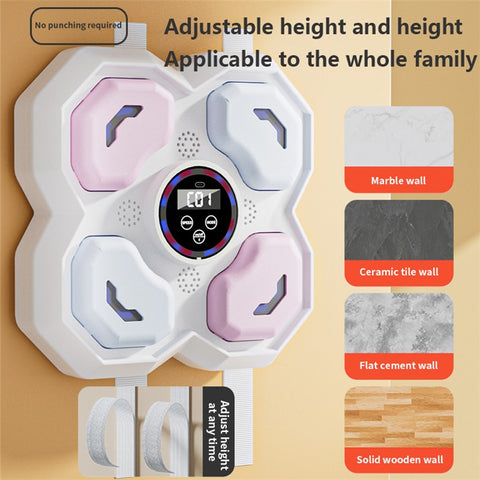 T-9612 9 Speed 5 Volume Children Smart Music Boxing Machine Reaction Training Wall Target