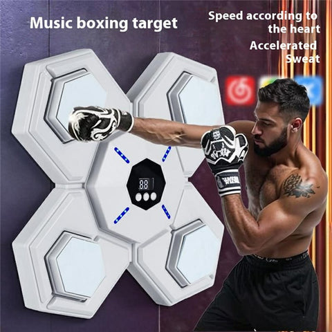 AL789275 Smart Bluetooth-compatible Music Boxing Machine Wall Mounted Boxing Target with Kids Gloves