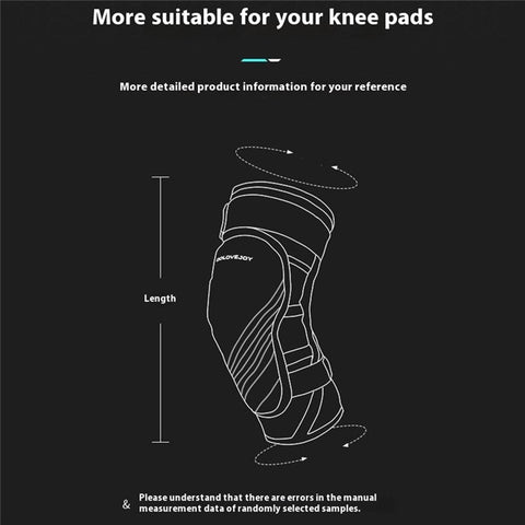 GOLOVEJOY HX37 Knee Brace for Outdoor Skiing Cycling Shock Absorption EVA Knee Protector Size XL